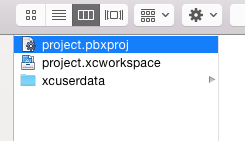 The .pbxproj file inside an .xcodeproj